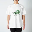 さちこの生物雑貨の無言のコフキゾウムシ スタンダードTシャツ