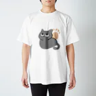 もりながまこのニヒルなねこちゃん スタンダードTシャツ