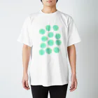 水草のグリーン玉いっぱい スタンダードTシャツ