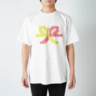 コトブキヒサシ/寿寿のドット水引（3本花結び） スタンダードTシャツ