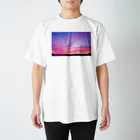 DOLUXCHIC RAYLOのPink Sunset sky スタンダードTシャツ