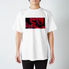 wahgrahfのBlur Collage 1 Red Regular Fit T-Shirt