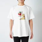 はねじのスズリだよのトマトを食べる犬 Regular Fit T-Shirt