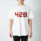 LoLoのただの偶数・赤（428） Regular Fit T-Shirt