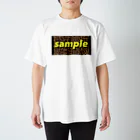 neko_otoko999のsample ヒョウ柄 Regular Fit T-Shirt