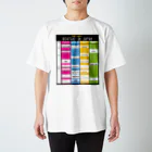 架空の歴史フェスグッズ屋さん。のフェス風 歴史上の人物年表　REKISHI IN JAPAN タイムテーブル（歴史上の人物 年表） Regular Fit T-Shirt