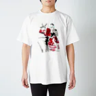 AYUMI KUBOTAのNice girls(red) Regular Fit T-Shirt