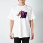 お花のクローゼットのムラサキ・パンジー スタンダードTシャツ