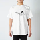 mitsu-wowのクレー射撃をするグレイ Regular Fit T-Shirt