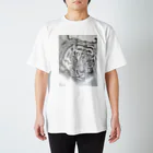 wanwanartのトラの鉛筆画 Regular Fit T-Shirt