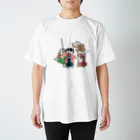 ねこまんめの桃太郎と無抵抗鬼 Regular Fit T-Shirt