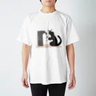 #保護猫カフェひだまり号の手洗い猫 スタンダードTシャツ