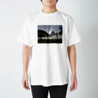 犬わんのサンセット1 Regular Fit T-Shirt