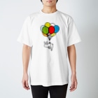 タドリの風船うさぎ Regular Fit T-Shirt