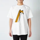 ながいきつねやさんの斜めにながいきつね Regular Fit T-Shirt