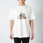 サクラのどうぶつ Regular Fit T-Shirt