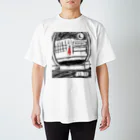 私は祈った人です。の列車の窓に佇む少女 スタンダードTシャツ