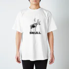 スカル君とスケルちゃんのSUKLLシリーズ第２弾(黒シカ) Regular Fit T-Shirt