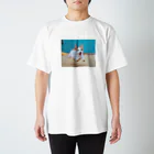 little saltのにこにこジャックさん　飛行犬 スタンダードTシャツ