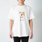 yoppyteruruのひたすら待ついぬ スタンダードTシャツ