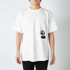 ロックの愛犬と一緒 Regular Fit T-Shirt