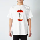 ノートのはじっこのリンゴパカッとニャメロウ Regular Fit T-Shirt