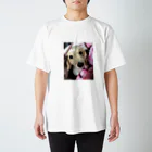 ロックの愛犬と一緒 Regular Fit T-Shirt