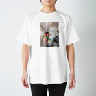 Spiritual_LeeのRomantic flower  Regular Fit T-Shirt