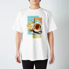 ハルノキ工房のビンロウとカプチーノ(リーフレット) スタンダードTシャツ