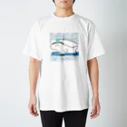 Yokoyam02のくじら海で幸せ スタンダードTシャツ