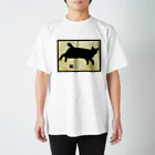  HARU-NYANKOの日本画ねこ スタンダードTシャツ