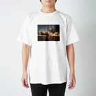 Billy_bootsのThe sea where the setting sun shines  スタンダードTシャツ