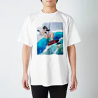 オリジナル雑貨店『ホットドッグ』のサーフィン女子　Tシャツ Regular Fit T-Shirt