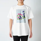 ジルトチッチのデザインボックスの朝顔の花 Regular Fit T-Shirt