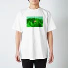 NEW UGLYの草原のうさぎ スタンダードTシャツ