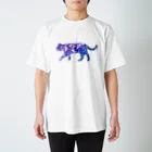 姫ONE工房の猫シルエット（ギャラクシー柄②） Regular Fit T-Shirt