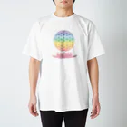 神聖幾何学屋の虹FOLと蓮 スタンダードTシャツ