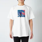 MOぬの帽子脱がないクン(サーフィン) スタンダードTシャツ