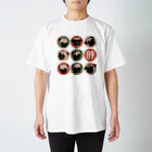 パグ PUG ぱぐ  OHMAI GALLERYのPUGパグの一日Tシャツ Tシャツ-2 Regular Fit T-Shirt