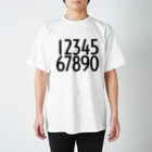 MILKIT DESIGN | ミルクイット デザインのNUMBER Regular Fit T-Shirt