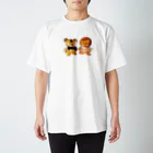 HELLO DOSHISHIのトラ君ライオン君 Regular Fit T-Shirt