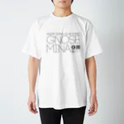 グノセミ屋のGnosemina Title Black Regular Fit T-Shirt