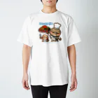 ザ・ワタナバッフルの邑南町ゆるキャラ：オオナン・ショウ『Bon Appetit』 スタンダードTシャツ