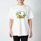 サカモトリエ/イラストレーターのねむねむコーギー（色違い） スタンダードTシャツ