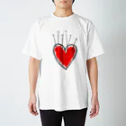 bannedのbanned heart White スタンダードTシャツ