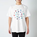 Gregge Southerd #suzuri店のグラフィック-円形鯨 Regular Fit T-Shirt