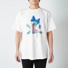 kawamameの青いシャッター Regular Fit T-Shirt