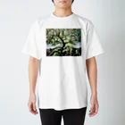 13's SHOPの油彩画『木漏れ日』 Regular Fit T-Shirt