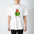 たかはらのこっちをみるコザクラインコ スタンダードTシャツ