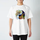 檸檬飴のクレステッドゲッコーの陰陽魚 スタンダードTシャツ